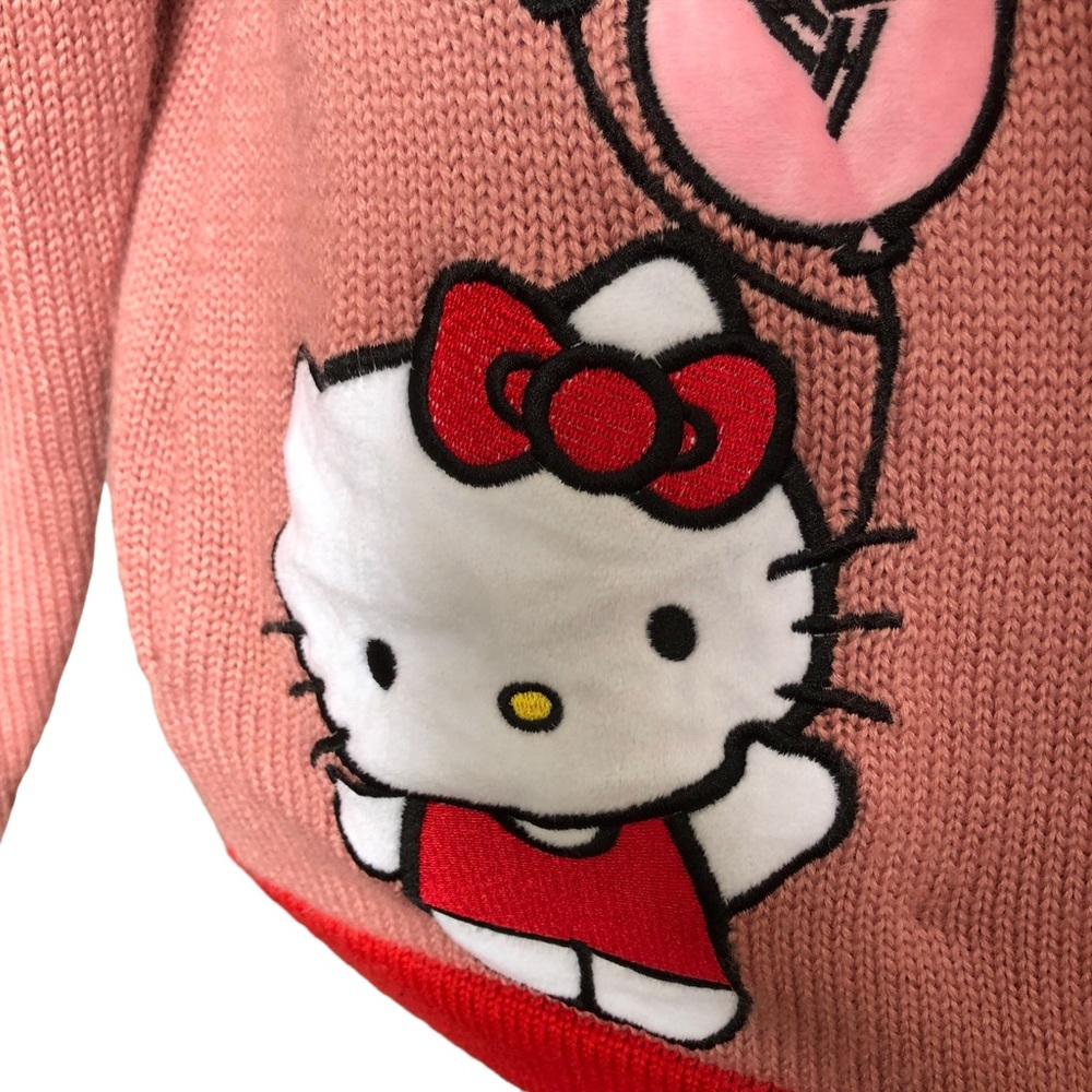SOLD HELLO KITTY BALLOONS KNIT CARDIGAN (PINK) - Picture 5 of 16